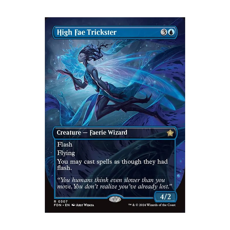 High Fae Trickster (Borderless) - Foundations (Foil Near Mint)