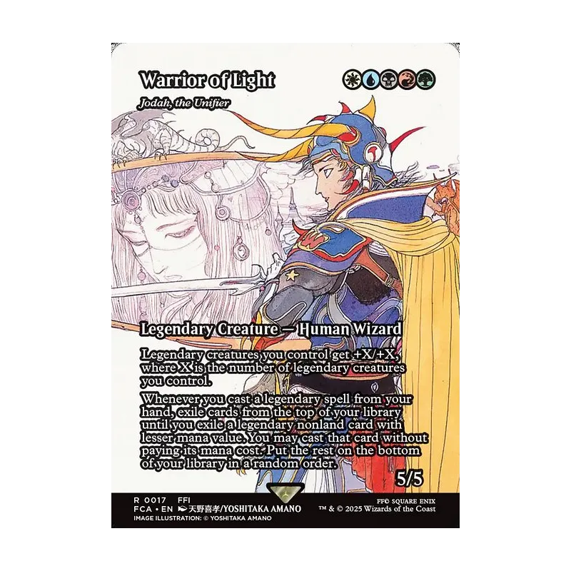 Warrior of Light / Jodah, the Unifier (Showcase) - Final Fantasy: Through the Ages (Near Mint)