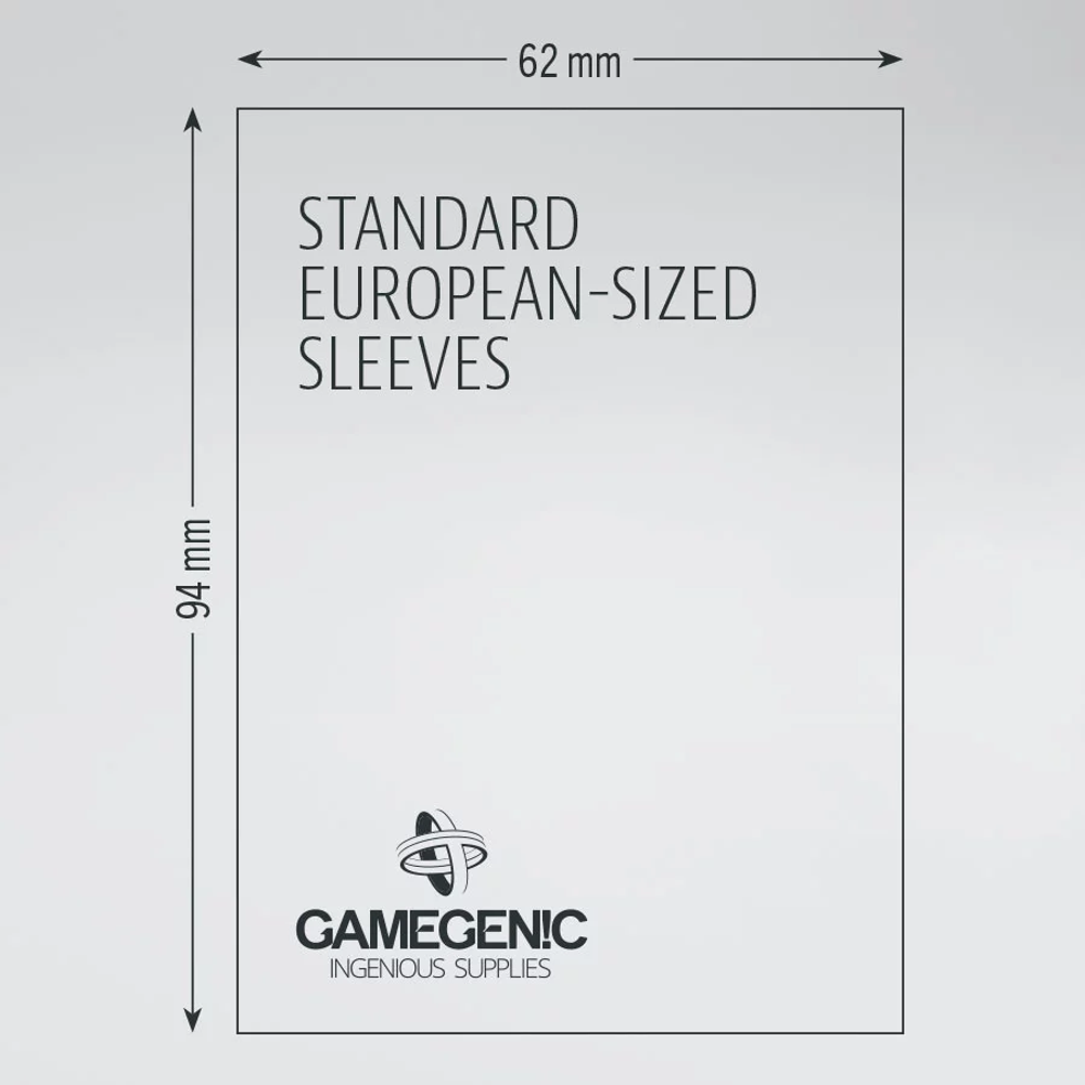 Board Game Sleeves: Standard European - Clear Matte (50)