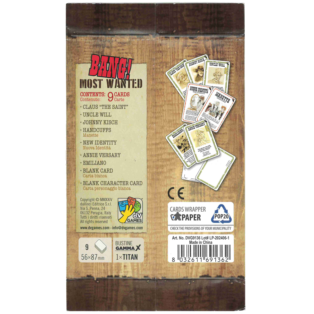 Bang! Most Wanted Expansion Pack