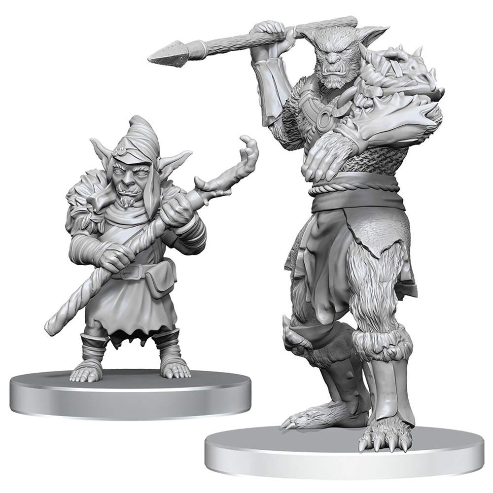 D&D Nolzur's Marvelous Unpainted Minis: W28 Bugbear Stalker & Goblin Hexer