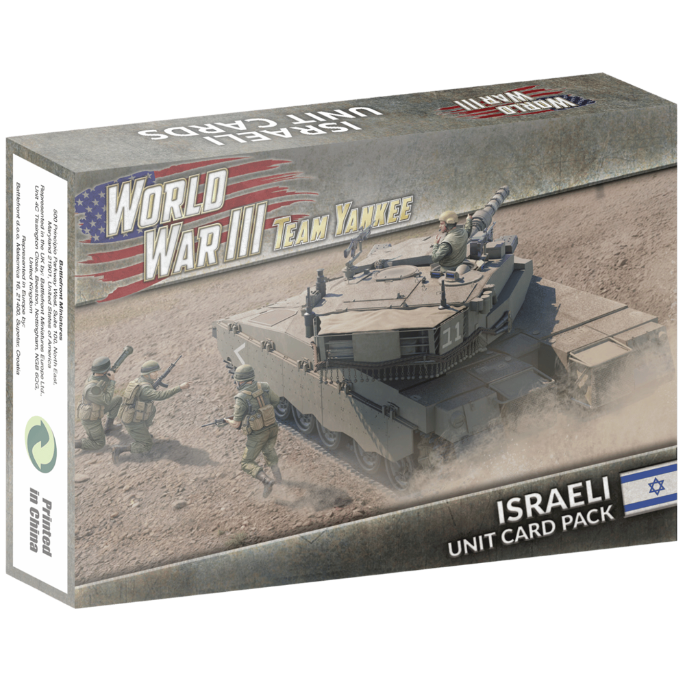 WWIII Team Yankee: Oil War: Israeli - Unit Cards