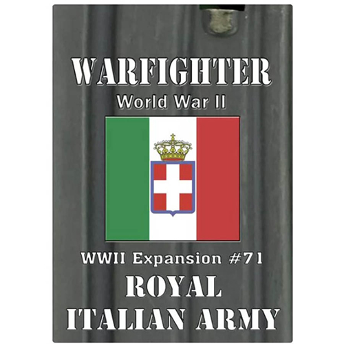 Warfighter WWII Mediterranean: 71 - Royal Italian Army