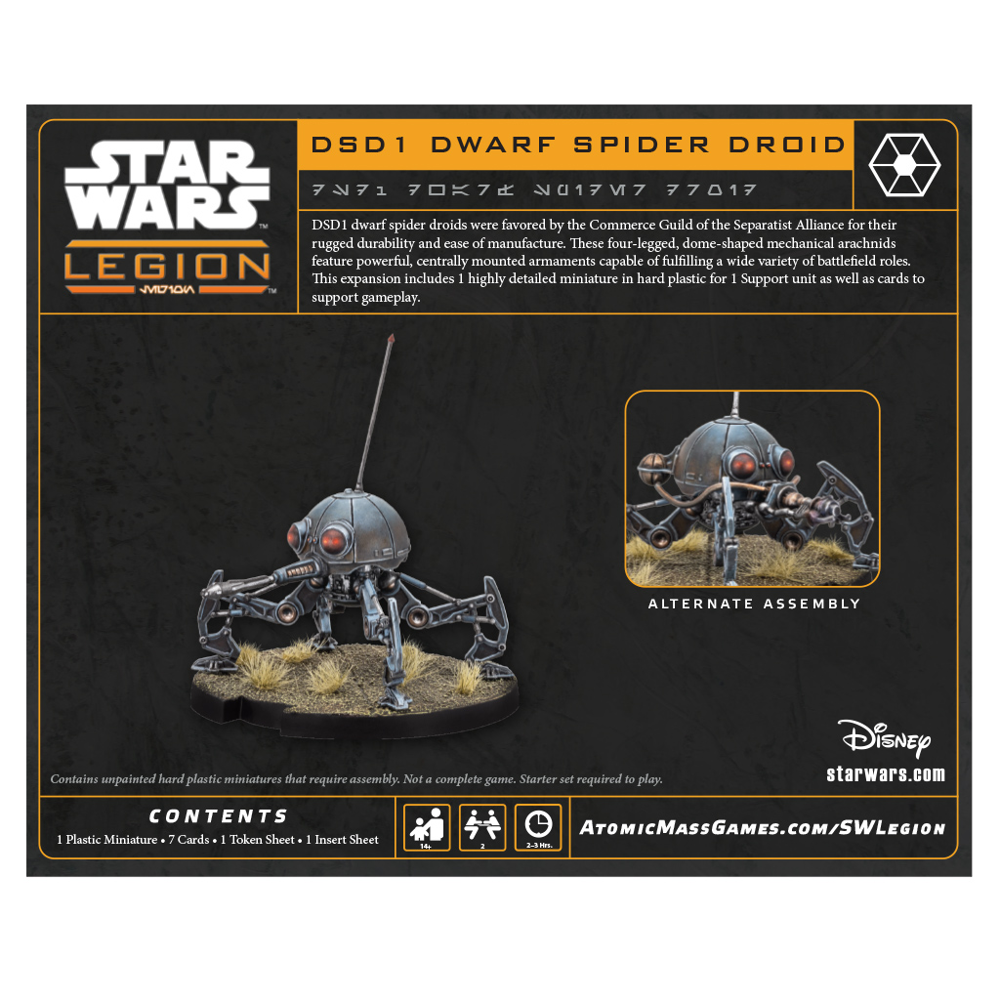 Star Wars: Legion - DSD1 Dwarf Spider Droid