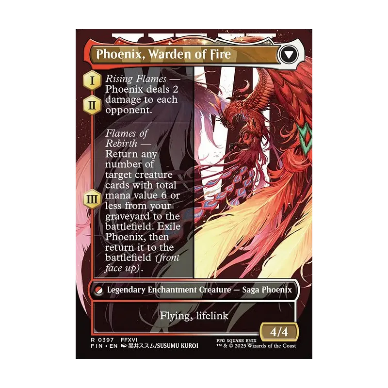 Joshua, Phoenix's Dominant // Phoenix, Warden of Fire (Borderless) - Final Fantasy (Near Mint)