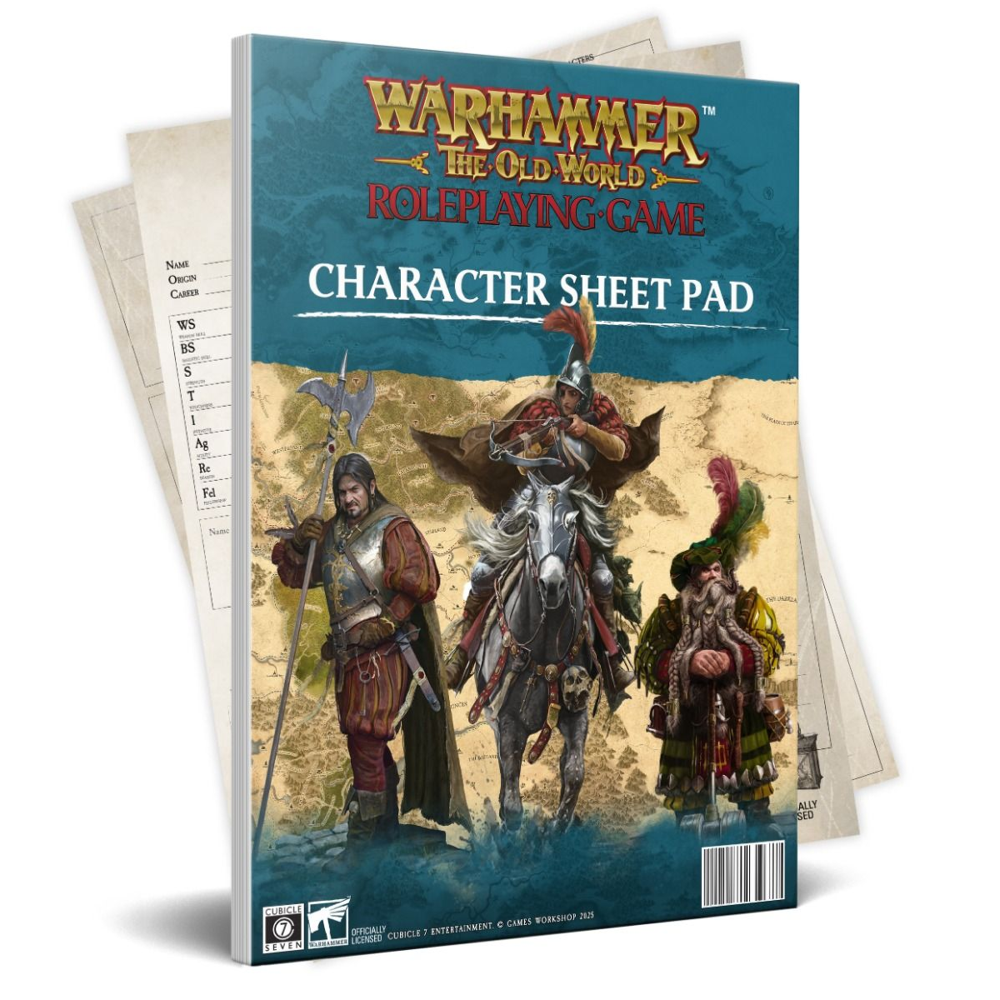 Warhammer The Old World RPG: Character Sheet Pad