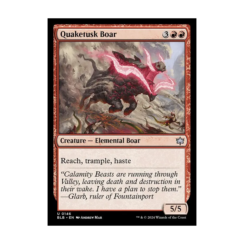 Quaketusk Boar - Bloomburrow (Near Mint)