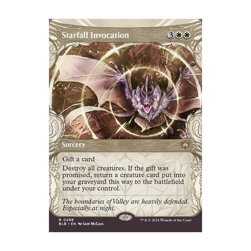 Starfall Invocation (Showcase) - Bloomburrow (Near Mint)