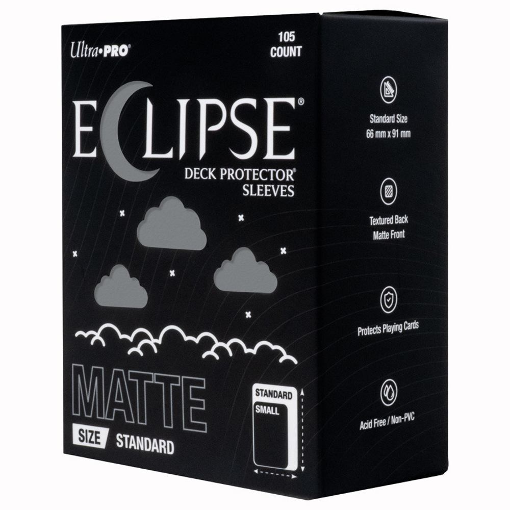 Deck Protector Sleeves: Eclipse Matte - Smoke Grey (105) (New Arrival)