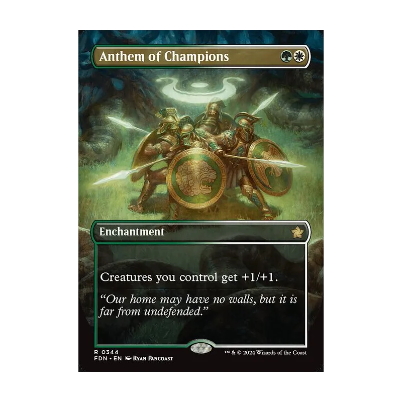 Anthem of Champions (Borderless) - Foundations (Near Mint)