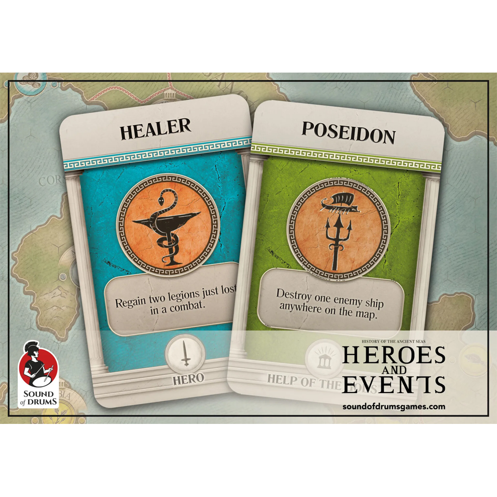 History of the Ancient Seas: Heroes & Events Bonus Cards
