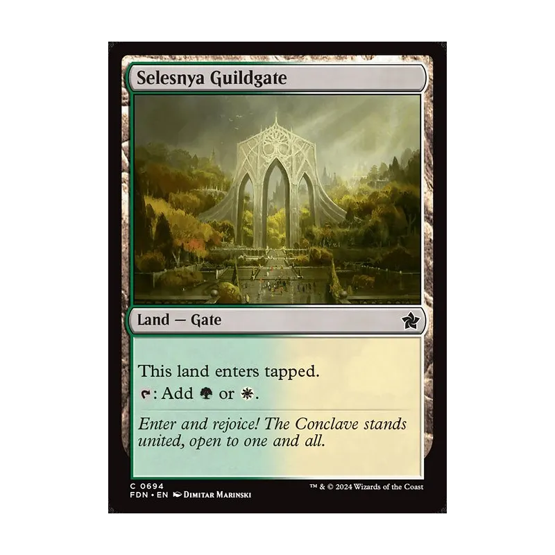 Selesnya Guildgate - Foundations (Near Mint)