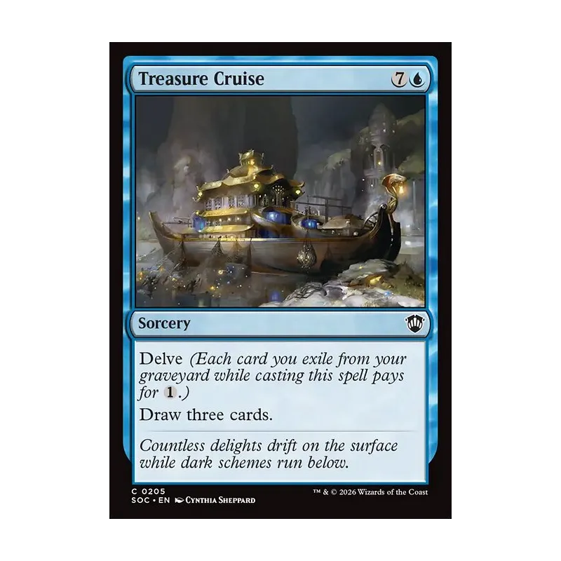 Treasure Cruise - Secrets of Strixhaven Commander (Near Mint)