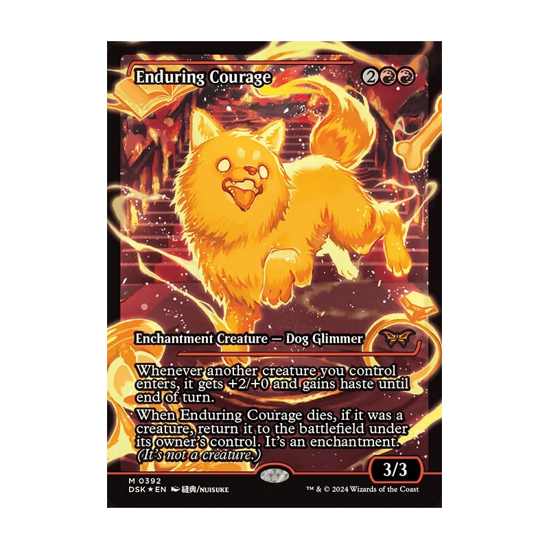 Enduring Courage (Showcase) - Duskmourn: House of Horror (Foil Near Mint)