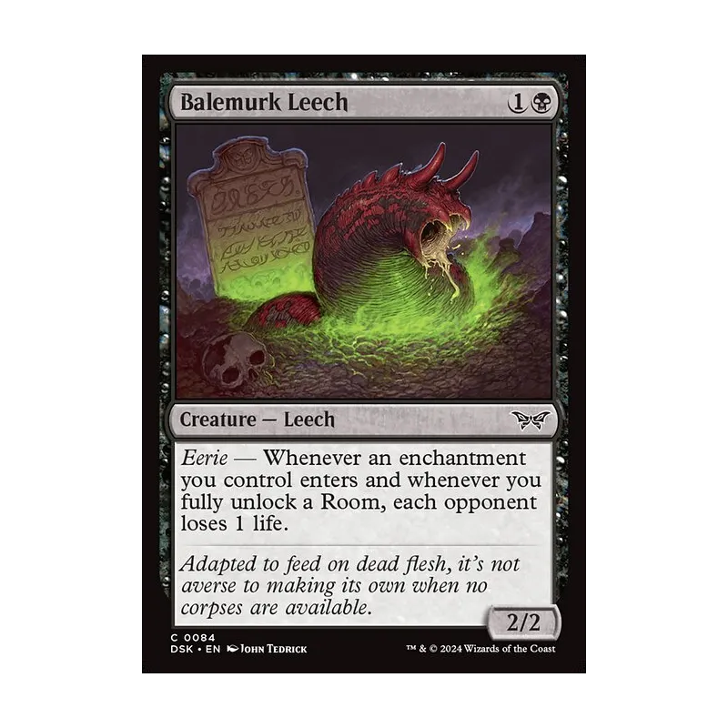 Balemurk Leech - Duskmourn: House of Horror (Near Mint)