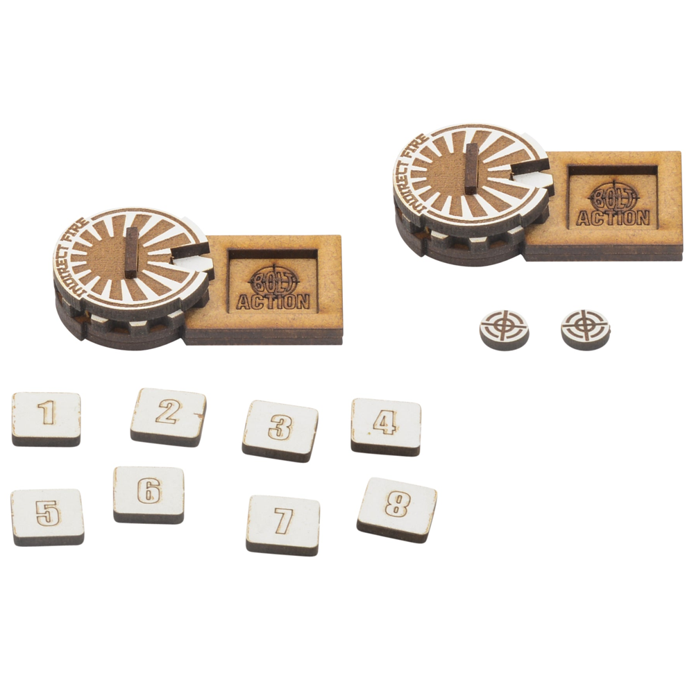 Bolt Action: MDF Artillery Zeroing-In Markers - Japan