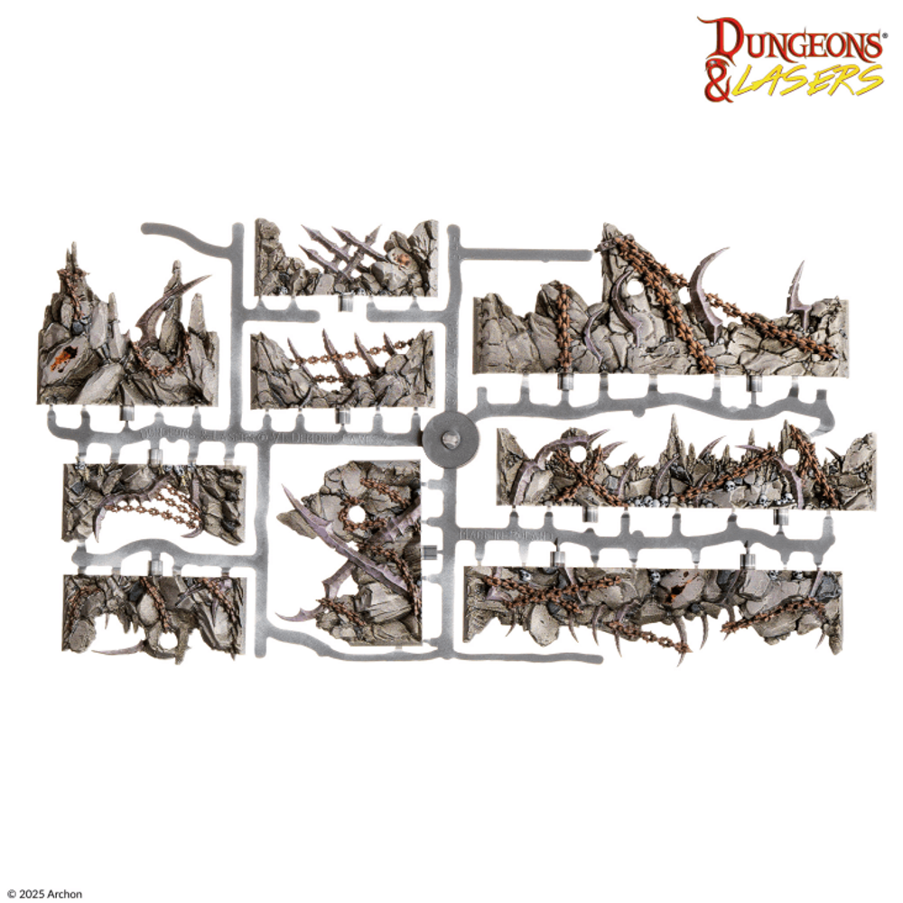 Dungeons & Lasers PrismaCast Pre-Painted: Demonic Caves