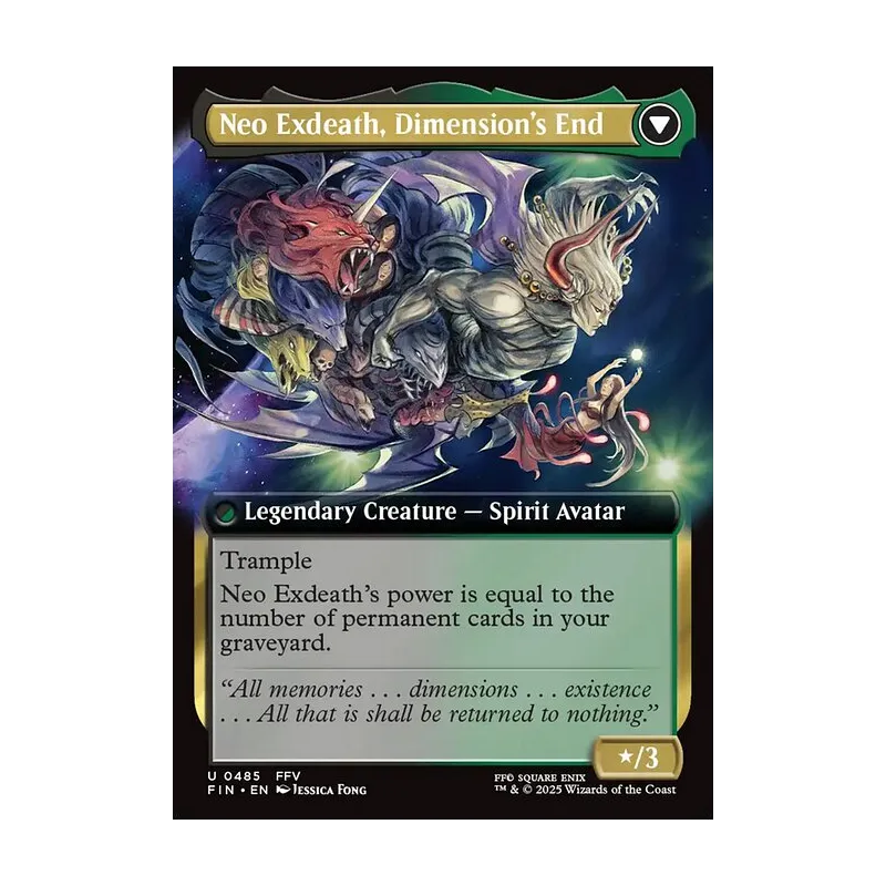 Exdeath, Void Warlock // Neo Exdeath, Dimension's End (Extended Art) - Final Fantasy (Near Mint)