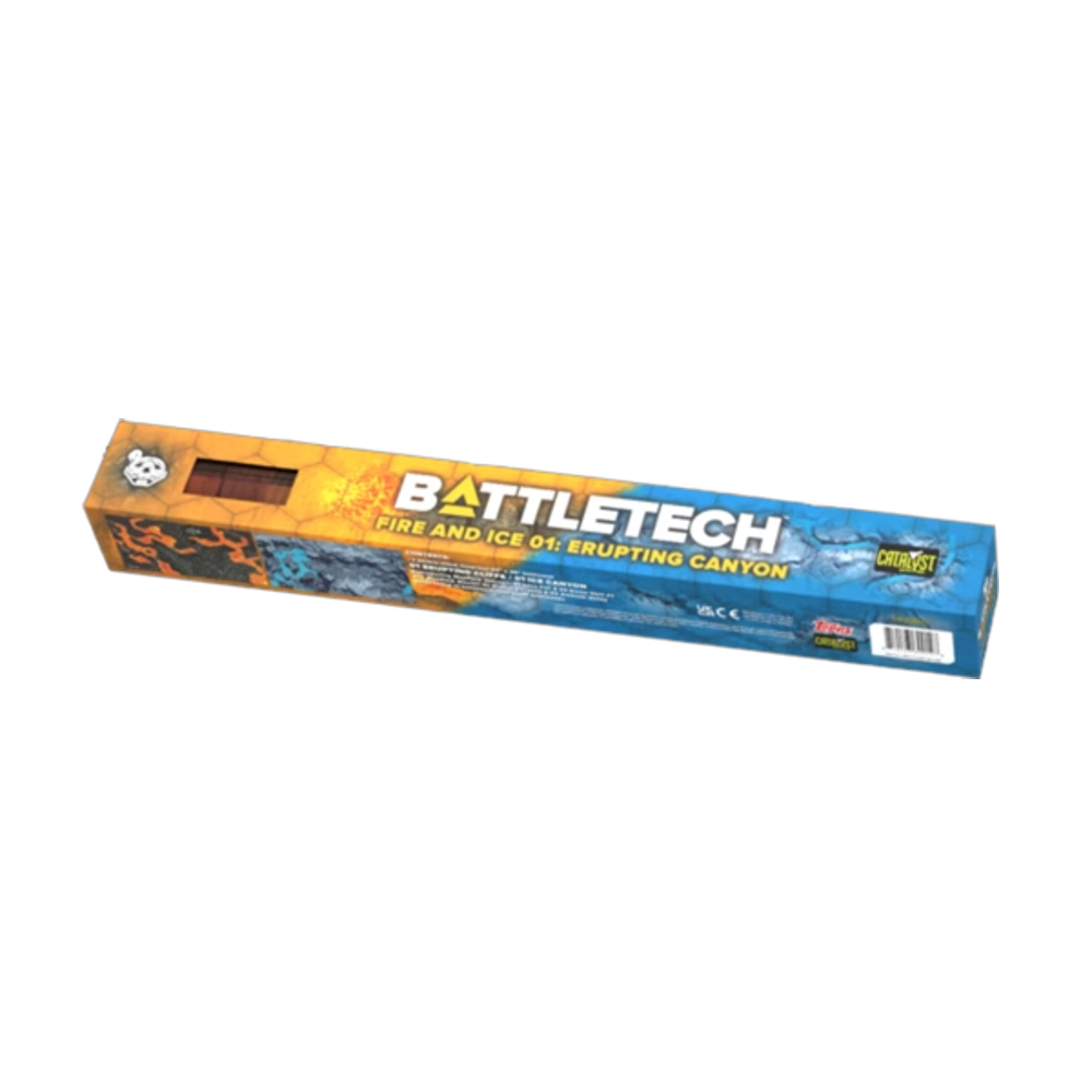 BattleTech BattleMat: Fire & Ice 01 - Erupting Canyon