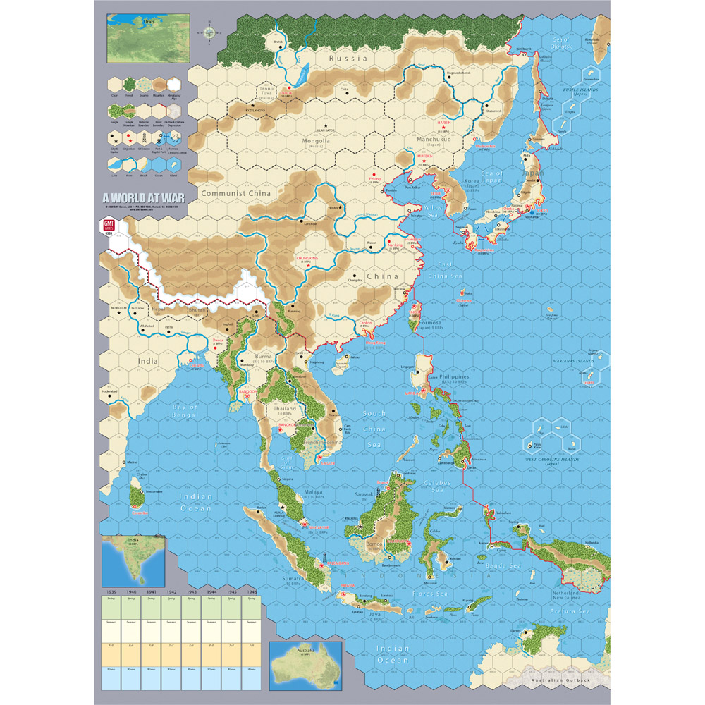 A World at War: Mounted Map Set