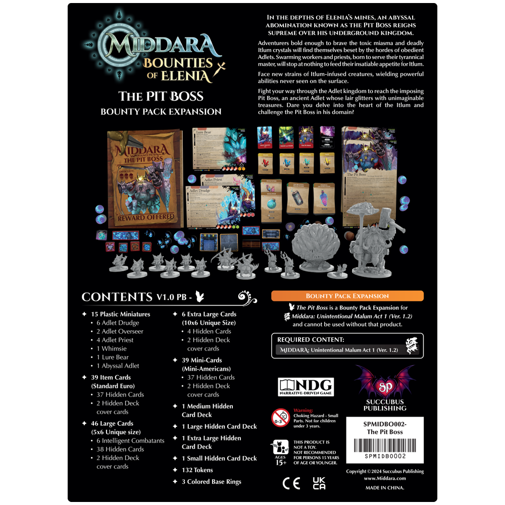 Middara: Unintentional Malum - The Pit Boss Bounty Pack (Preorder)