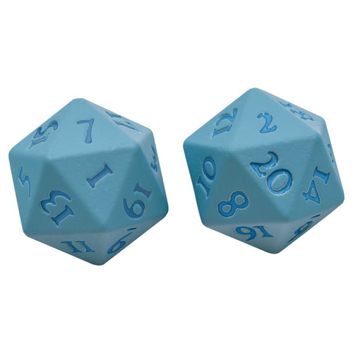 Vivid Heavy Metal d20 Set: Light Blue (2) (Clearance)