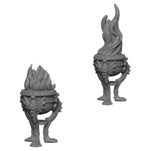 Pathfinder Battles Deep Cuts Unpainted Minis: W4 Braziers