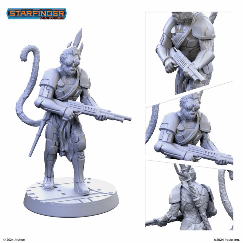 Starfinder Masterclass Miniatures: Maraquoi Hunter