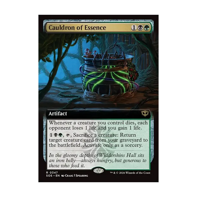 Cauldron of Essence (Extended Art) - Secrets of Strixhaven (Near Mint)