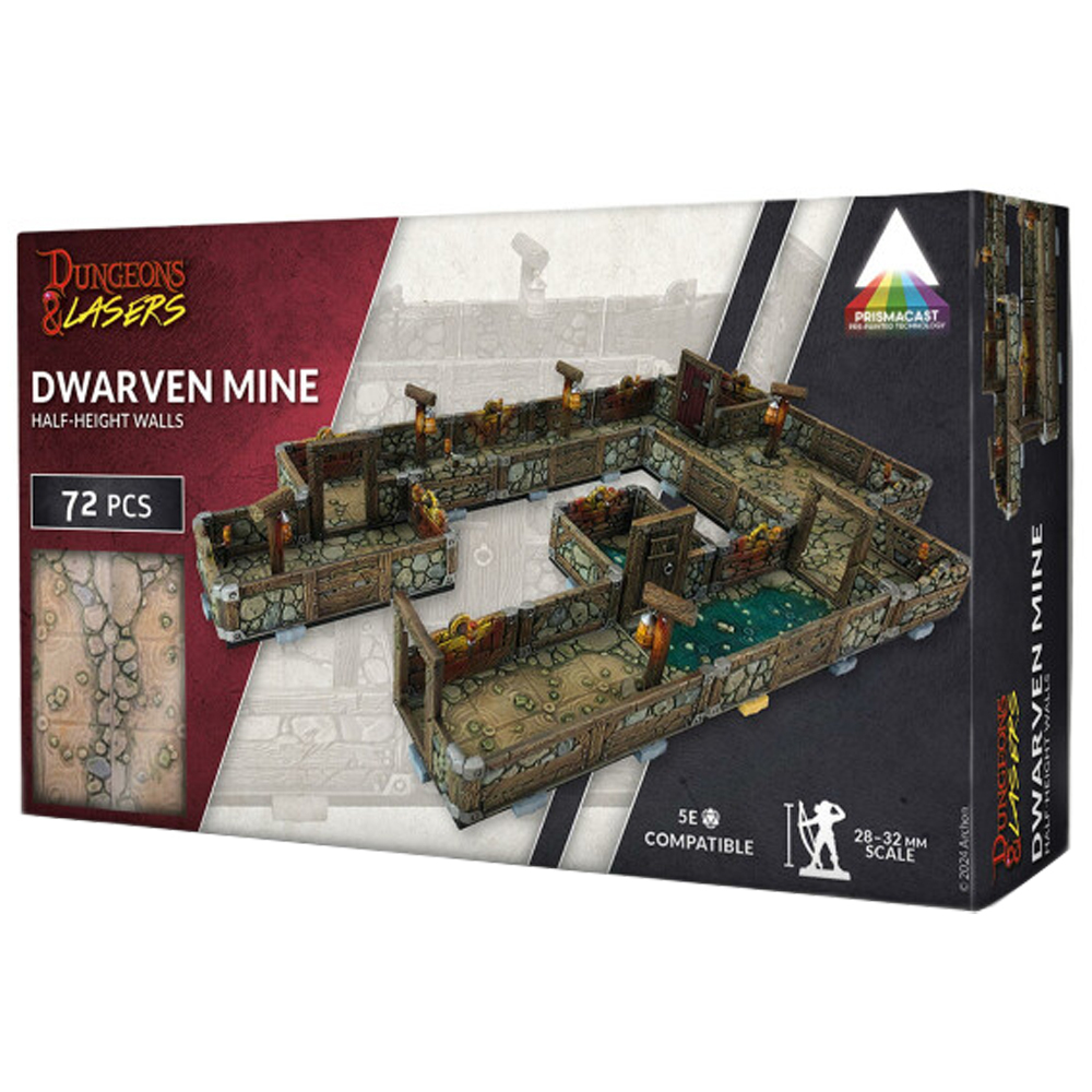 Dungeons & Lasers PrismaCast Pre-Painted: Dwarven Mine