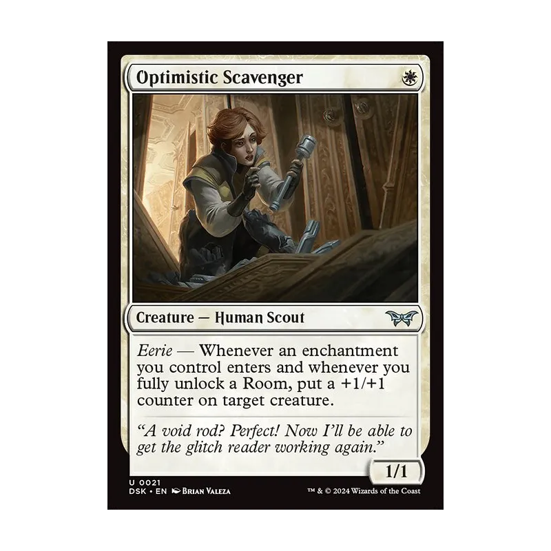Optimistic Scavenger (0021) - Duskmourn: House of Horror (Near Mint)