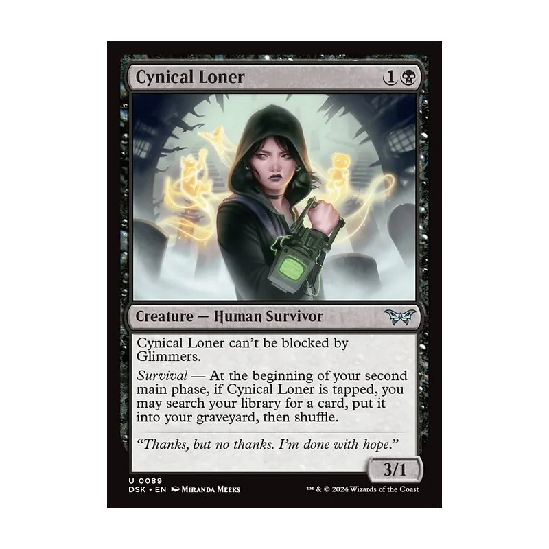 Cynical Loner - Duskmourn: House of Horror (Foil Near Mint)