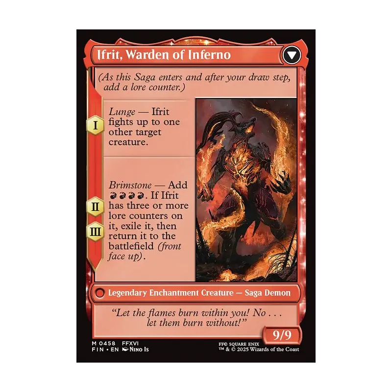 Clive, Ifrit's Dominant // Ifrit, Warden of Inferno (Extended Art) - Final Fantasy (Near Mint)