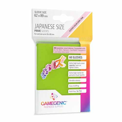 Prime Sleeves: Japanese Sized - Lime (60)