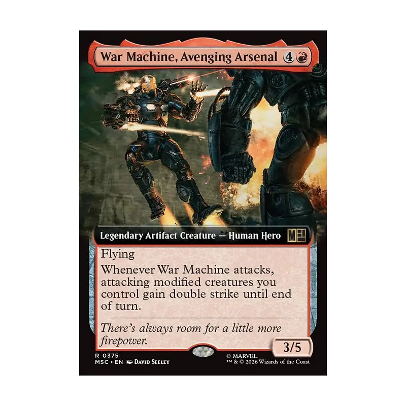 War Machine, Avenging Arsenal (Extended Art) - Marvel Super Heroes Commander (Near Mint)