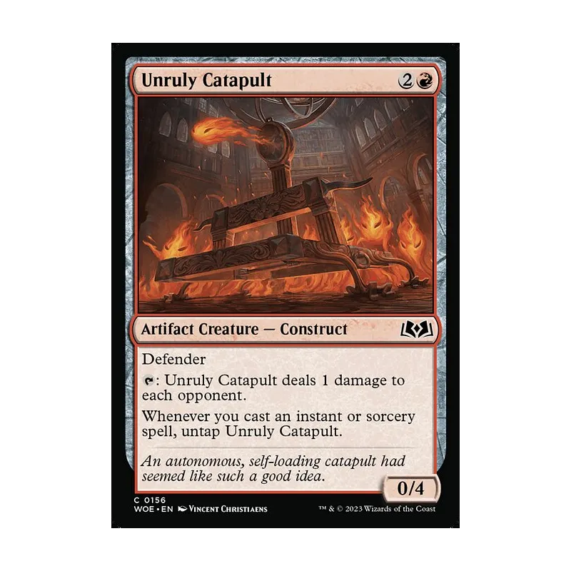 Unruly Catapult - Wilds of Eldraine (Near Mint)