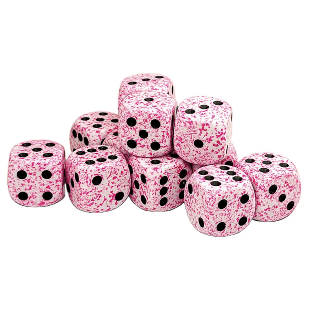 Chessex 16mm d6 Set: Speckled - Pink (12) (Preorder)