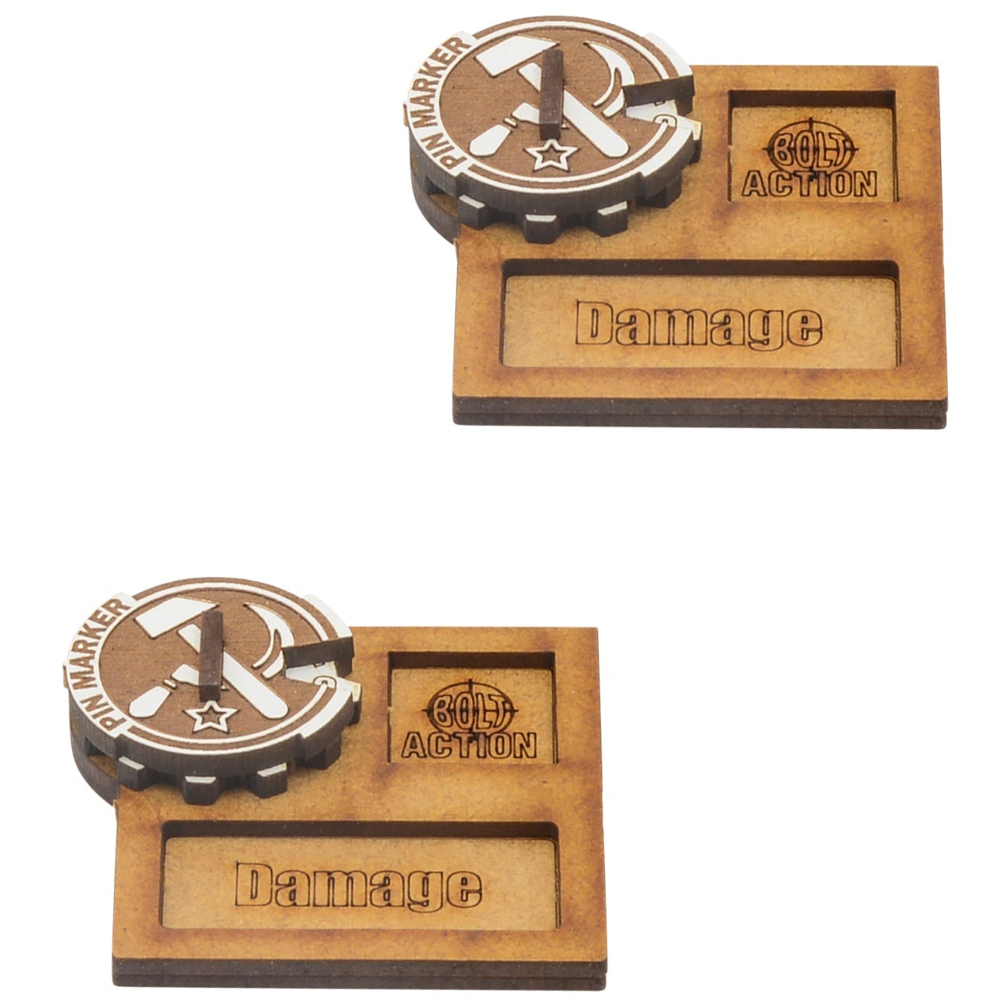 Bolt Action: MDF Vehicle Pin Markers - Soviet Union