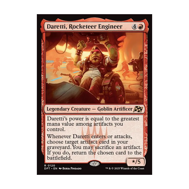 Daretti, Rocketeer Engineer - Aetherdrift (Near Mint)