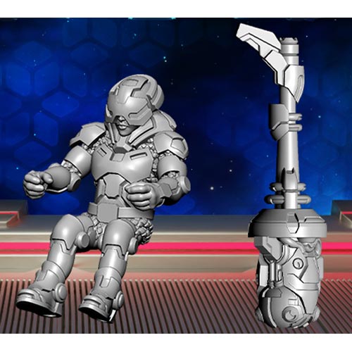 Warcaster Neo-Mechanika: Aeternus Continuum - Aenigma, Scythe Hero Pilot (Clearance)