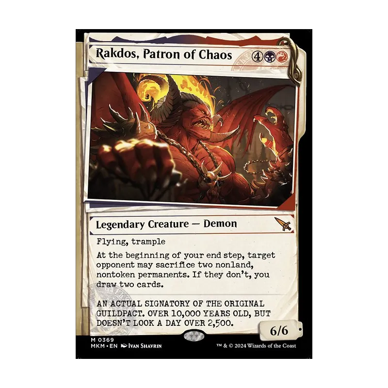 Rakdos, Patron of Chaos (Showcase) (0369) - Murders at Karlov Manor (Near Mint)