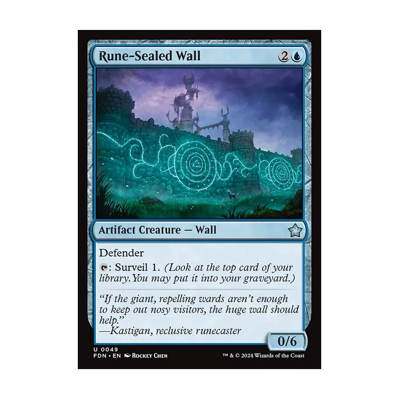 Rune-Sealed Wall - Foundations (Near Mint)