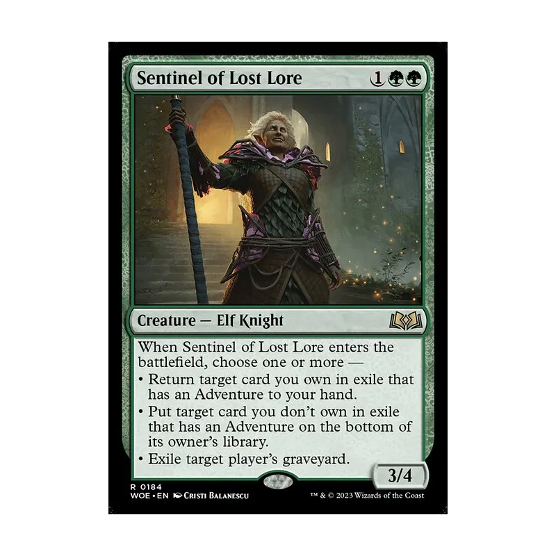 Sentinel of Lost Lore - Wilds of Eldraine (Near Mint)