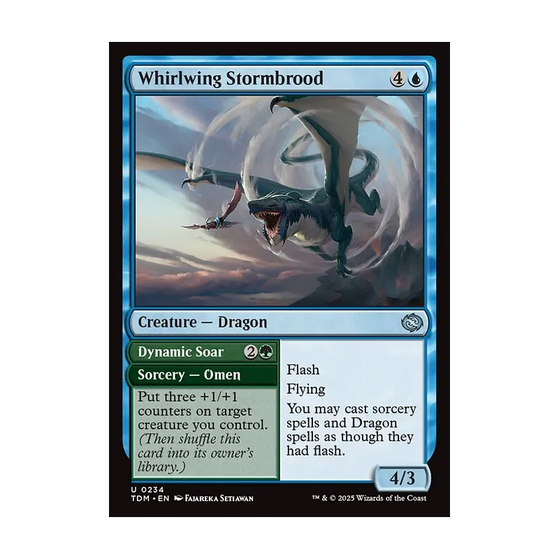 Whirlwing Stormbrood // Dynamic Soar - Tarkir: Dragonstorm (Near Mint)