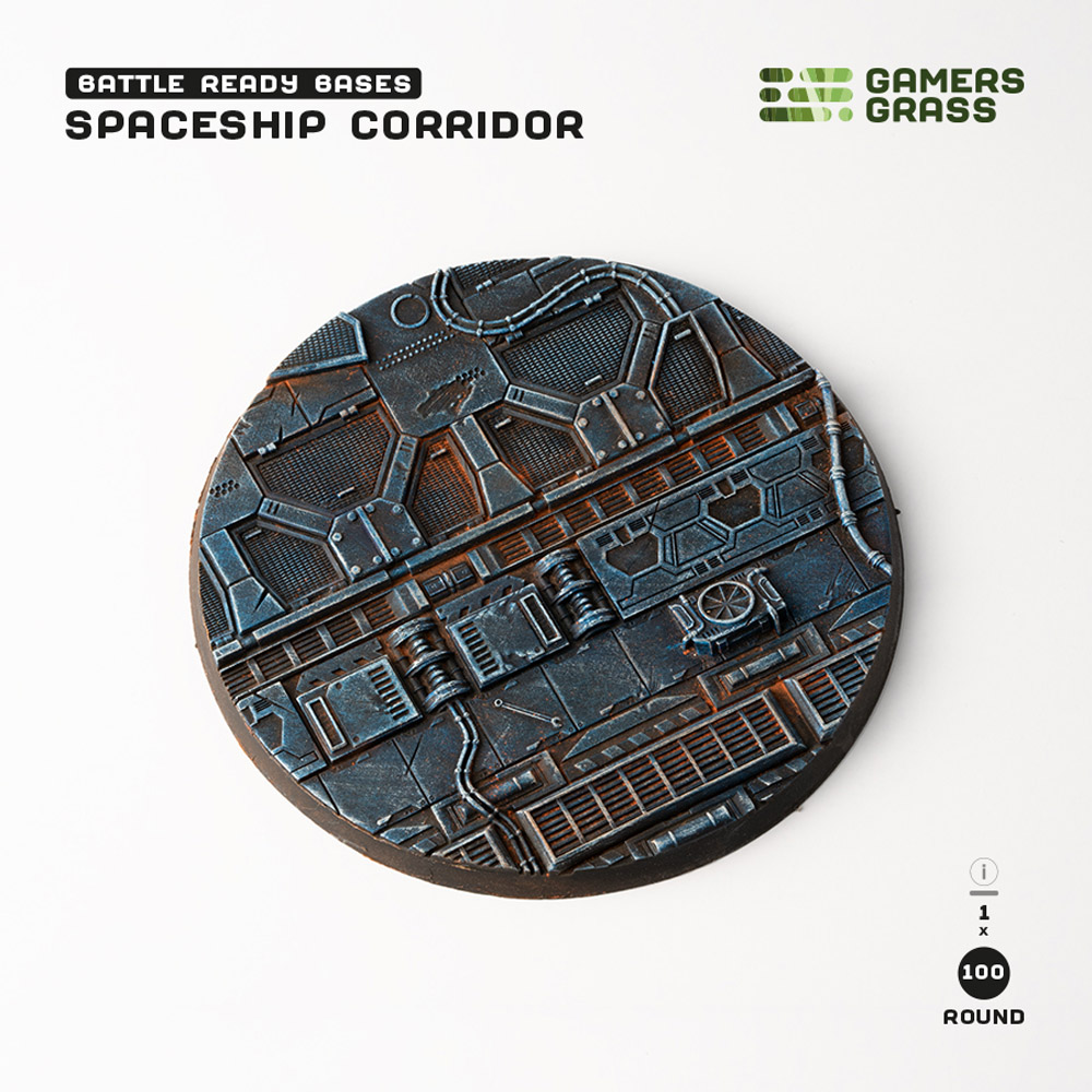 Battle Ready Bases: Spaceship Corridor - Round 100mm (1)