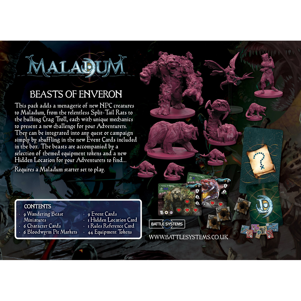 Maladum: Beasts of Enveron Expansion