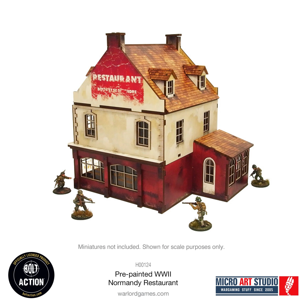 Bolt Action 3E: Pre-painted WW2 Normandy Restaurant (Preorder)