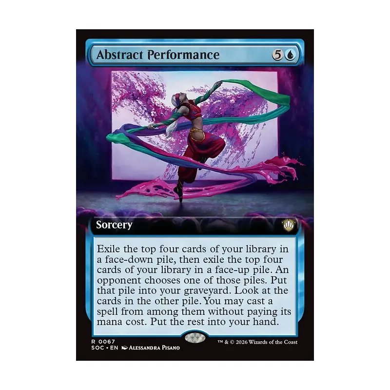 Abstract Performance (Extended Art) - Secrets of Strixhaven Commander (Near Mint)