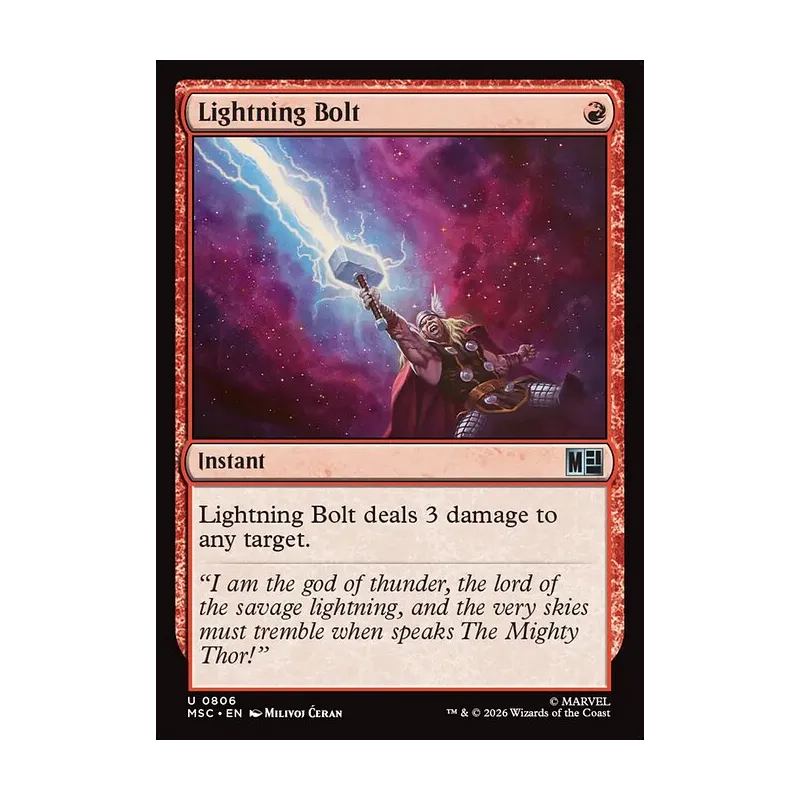 Lightning Bolt - Marvel Super Heroes Commander (Near Mint)