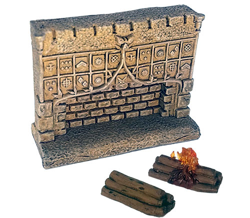 Maze of Death Dressing: Fireplace with Logs (VR)
